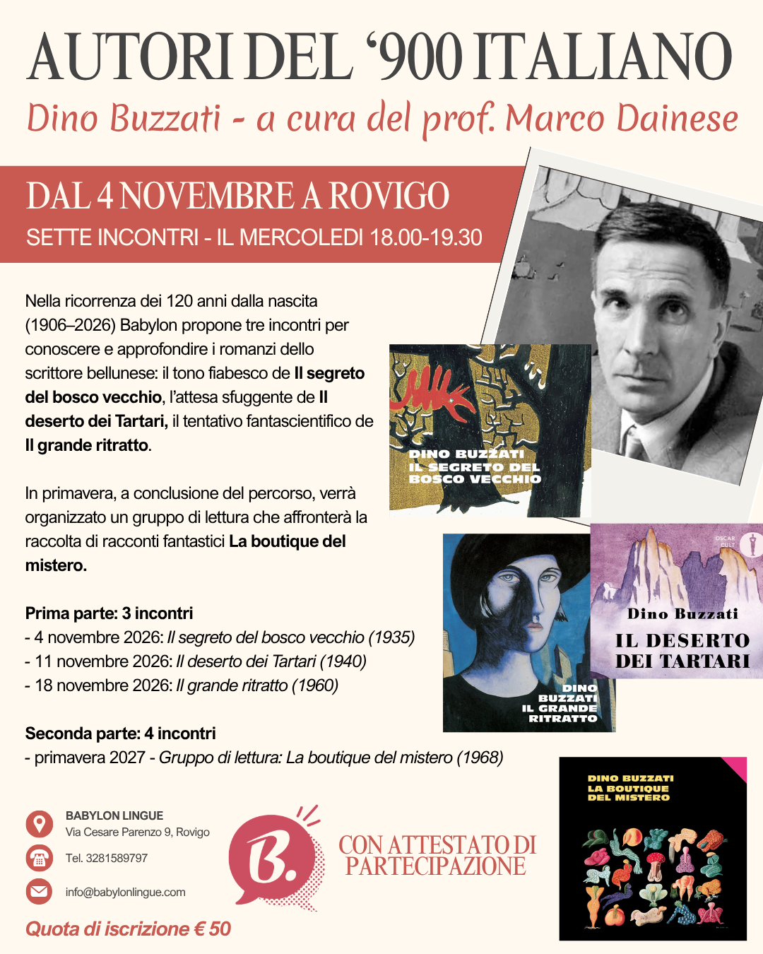 Autori del '900 Italiano: Dino Buzzati